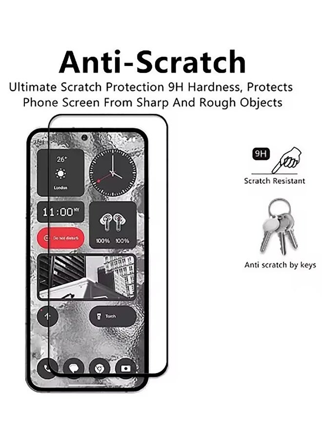 DUSALA 2Pack Screen Protector Tempered Galss, High Clear [Bubble Free] Screen Tempered Glass Protective Film for Nothing Phone 3a - Image 2