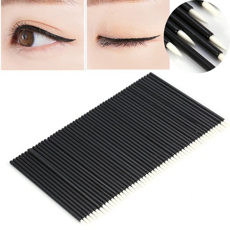 50PCS/Set Disposable Eyeliner Brush Eyeshadow Applicator Eyes Makeup Cosmetic Tool - Image 3
