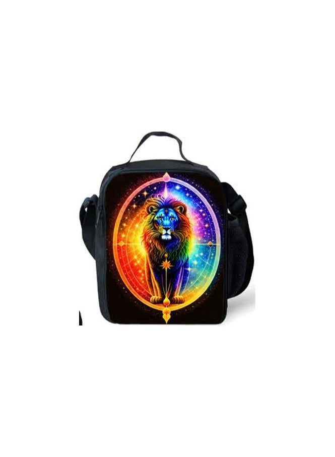 Student schoolbag tiger print backpack grade 1-6 children's bag male kindergarten female 6-12 years old,Tiger-22-17-inch + meal pen - Image 3