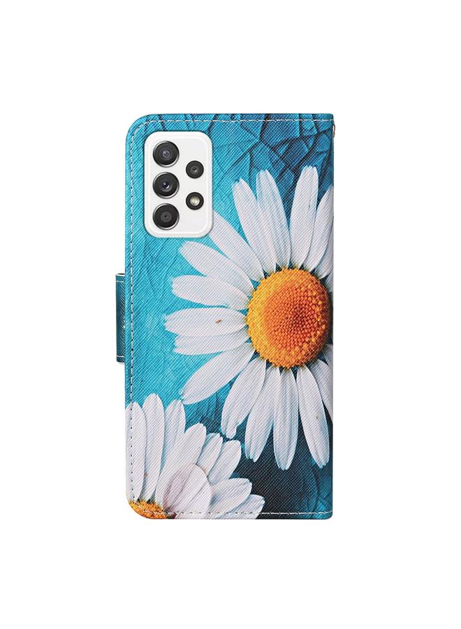 اس-توب جراب لهاتف Samsung Galaxy A23 5G بنمط رسم ملون من الجلد القابل للطي - Image 3