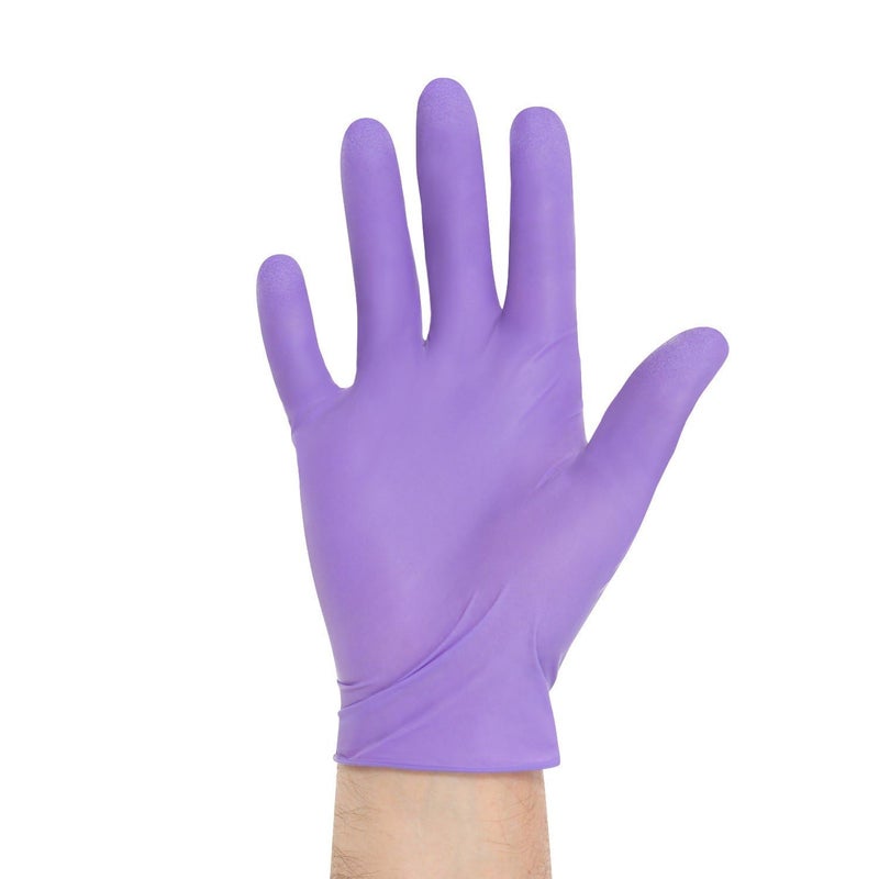 HALYARD PURPLE NITRILE Exam Gloves, Powder-Free, Non-Sterile, 5.9 mil, 9.5", Purple, Medium, 55082 (1000 gloves) - Image 1