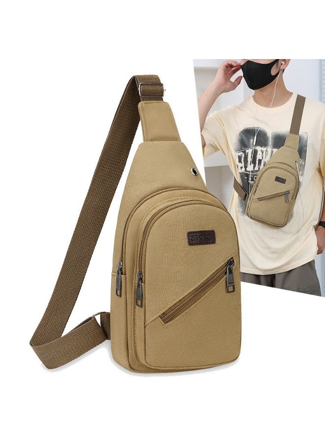 ويكسر حقيبة كتف قماشية مضادة للسرقة للرجال والنساء، حقيبة كتف رياضية مضادة للسرقة، حقيبة صدر مقاومة للماء، حقيبة دراجة نارية، حقيبة ظهر مع حزام كتف قابل للتعديل 30*6*16 سم - Image 1