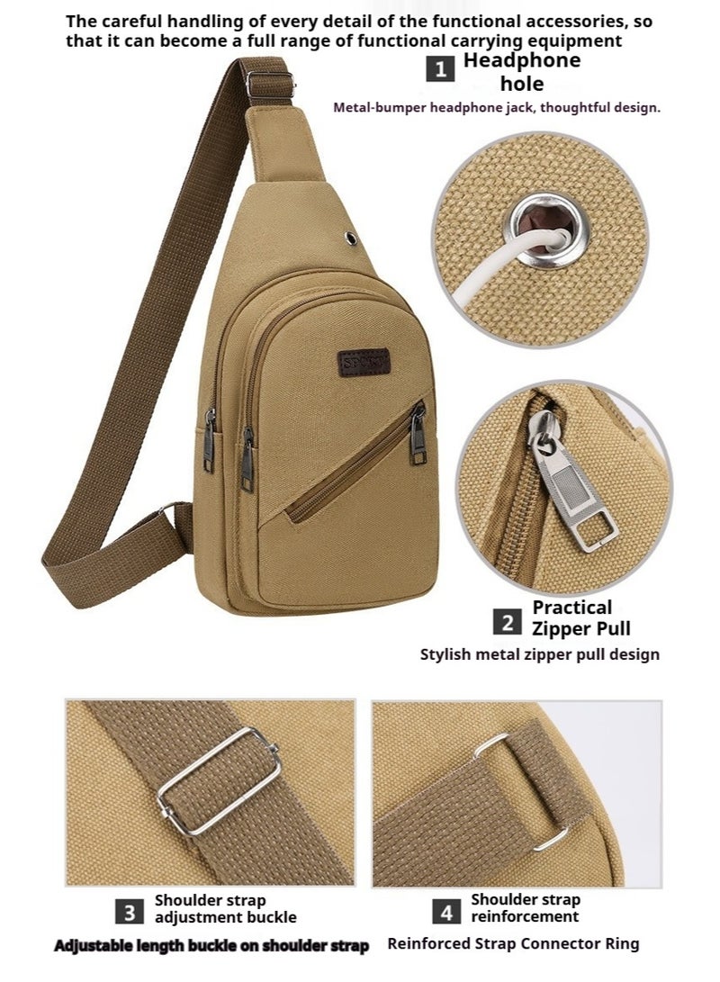 ويكسر حقيبة كتف قماشية مضادة للسرقة للرجال والنساء، حقيبة كتف رياضية مضادة للسرقة، حقيبة صدر مقاومة للماء، حقيبة دراجة نارية، حقيبة ظهر مع حزام كتف قابل للتعديل 30*6*16 سم - Image 3