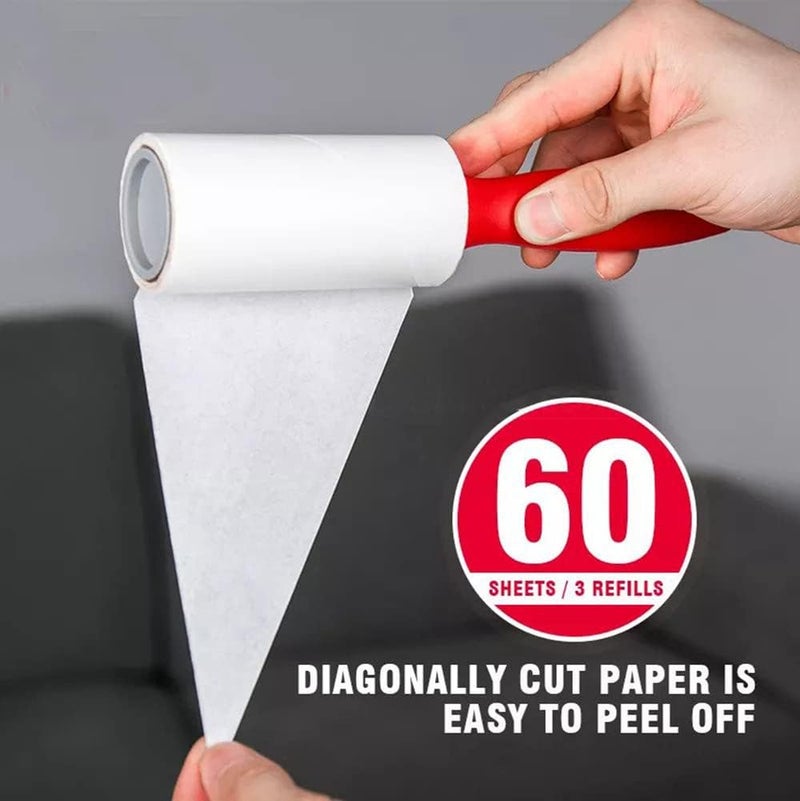 Sticky Lint Roller with 20 Sheets – Strong Adhesive Hair & Dust Remover for C... - Image 1