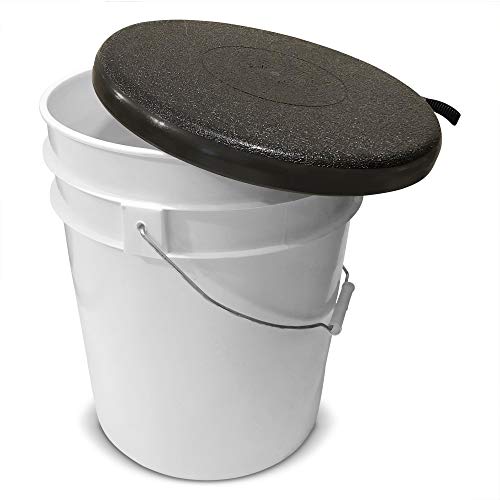 BUCKET PROS Black Bucket Lid Seat for 5 gallon bucket by Bucket Lidz - Image 4