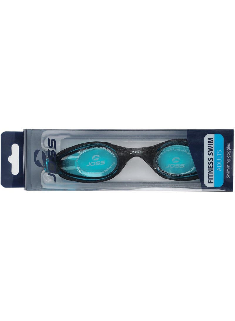 Joss Triton Adult Swimming Goggles – Black/Blue, One Size, Anti-Fog, UV Protection, Adjustable Strap for Secure Fit, Ideal for Pool and Open Water Swimming - Image 5