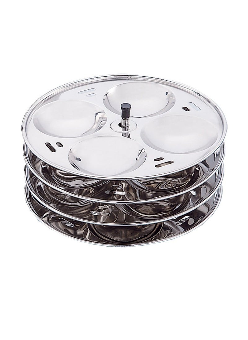Expresso - Expresso Stainless Steel Idli Maker Steamer Cooker-16 pcs (4 Plates)-26 Guage Plasma - Image 1