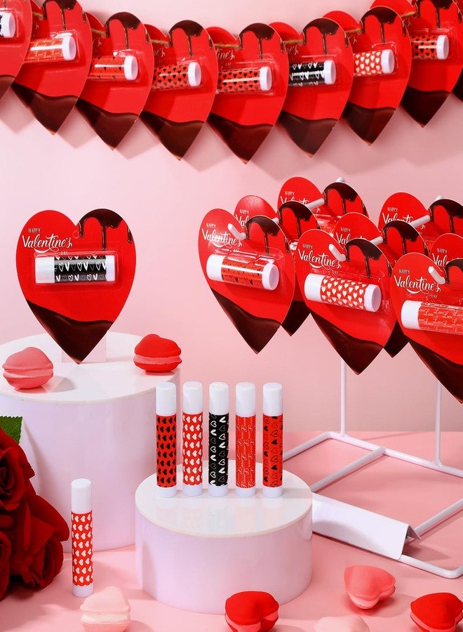 Siifert 25 Pcs Valentine Lip Balms Bulk Galentine's Day Gifts Red Heart Shaped Valentine's Day Party Favors Travel Size Lip Care Moisturizing Gift Favors Stuffers Wedding Birthday Party Supplies Decorations - Image 4