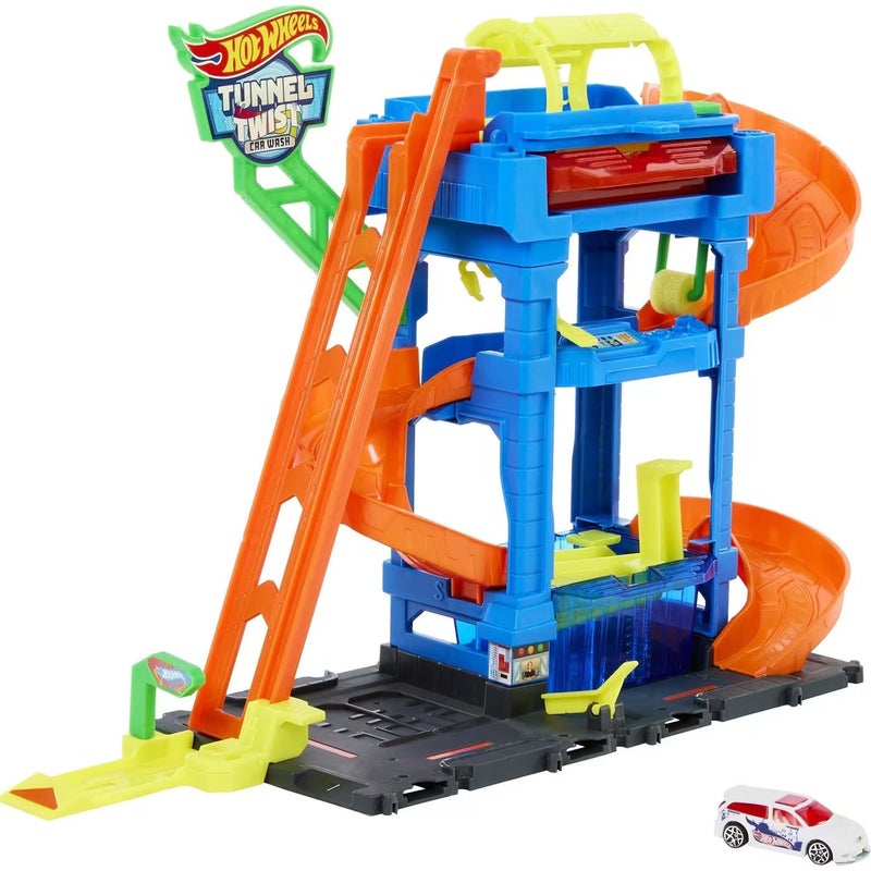 Hot Wheels City Tunnel Twist Car Wash Playset - Image 2