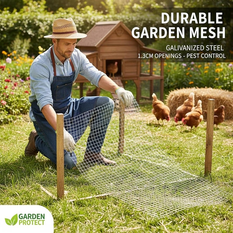 Galvanized Steel Wire Mesh 1 3cm Aperture Hardware Cloth For Chicken Coop Garden Fence Rodent Control - Image 5