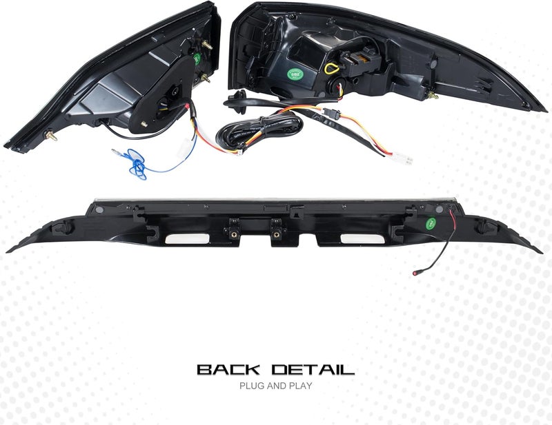 inginuity time LED Tail Lights & Center Lamp for Toyota Corolla 2020-2024 E210 12th Gen Sedan - Image 5