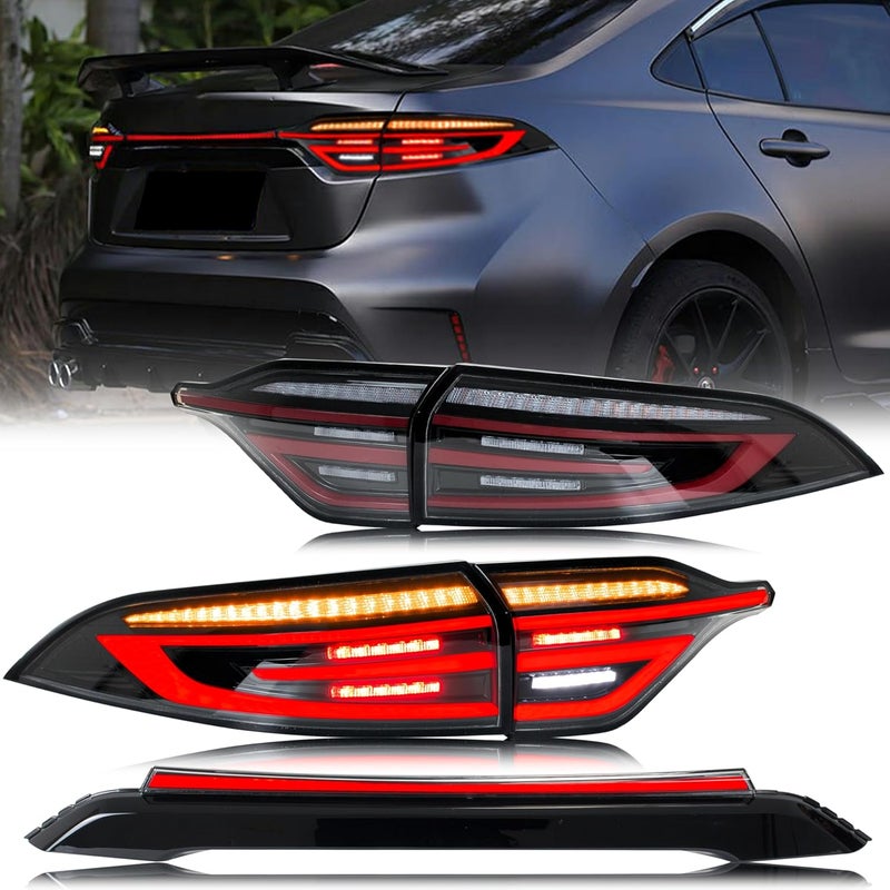 inginuity time LED Tail Lights & Center Lamp for Toyota Corolla 2020-2024 E210 12th Gen Sedan - Image 1