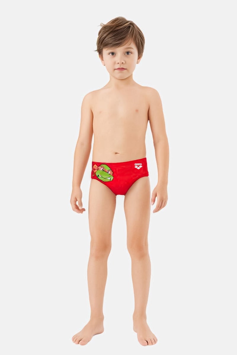 arena Kids Boy Graphic Print Swim Briefs, Multicolor - Image 1
