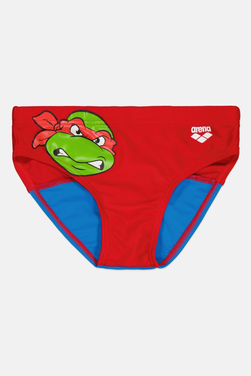 arena Kids Boy Graphic Print Swim Briefs, Multicolor - Image 2