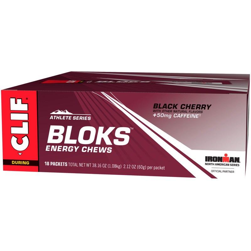 Clif Bar Clif Bloks Black Cherry Caddy 18ct