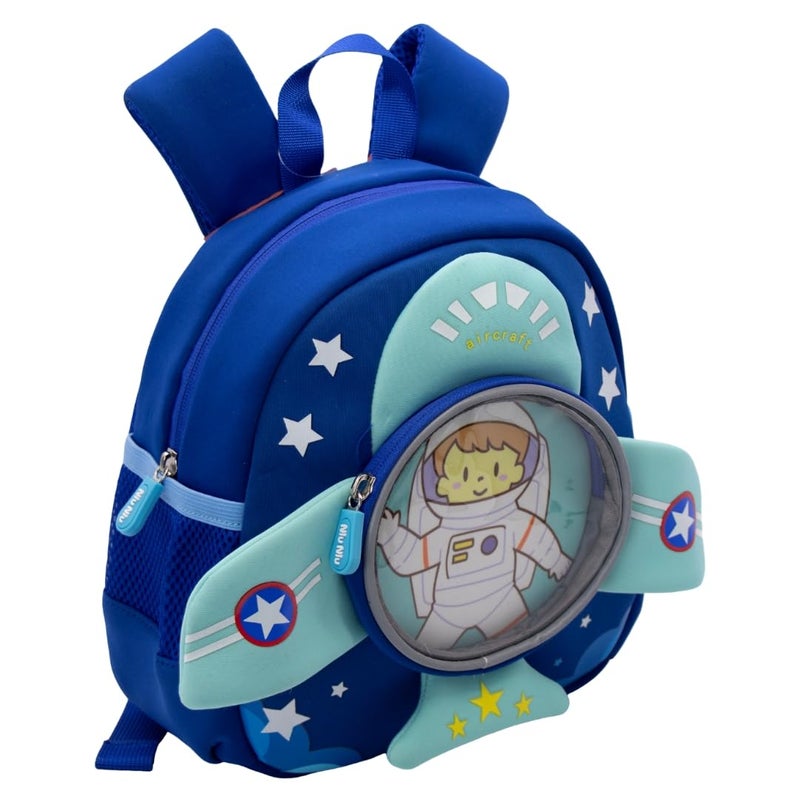 Kiditos Toddler Backpack, My Dream Astronaut, Children Preschool Nursery Travel Bag with Safety Features for Baby Boys & Girls, Age 2 to 6 Years, Sky Blue - Image 2