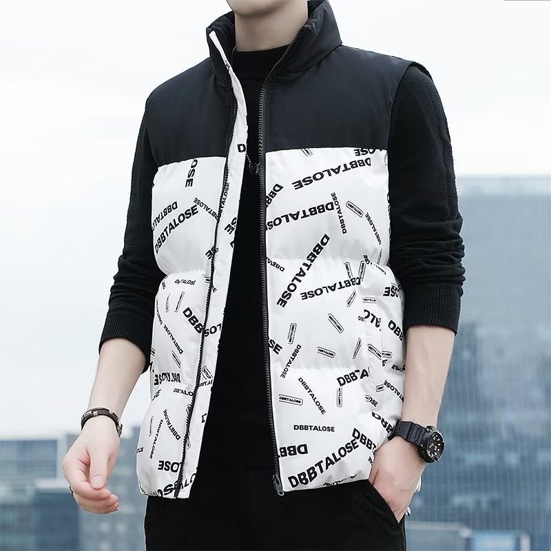 Down Cotton Men'S Vest Camouflage Winter Jacket Trendy Loose Versatile Cotton Coat Thick Warm Couple Outerwear - Image 4