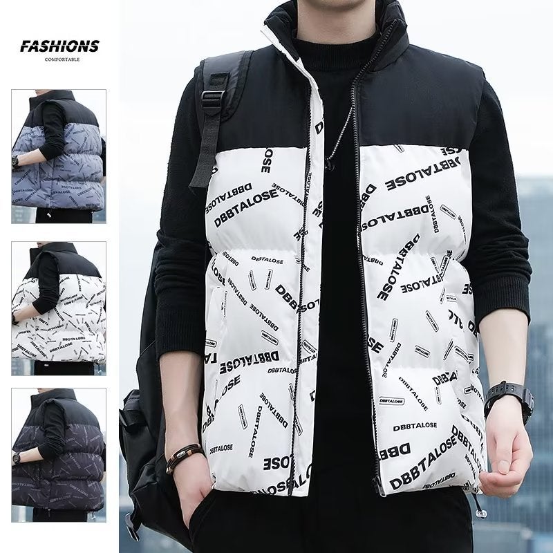 Down Cotton Men'S Vest Camouflage Winter Jacket Trendy Loose Versatile Cotton Coat Thick Warm Couple Outerwear - Image 3