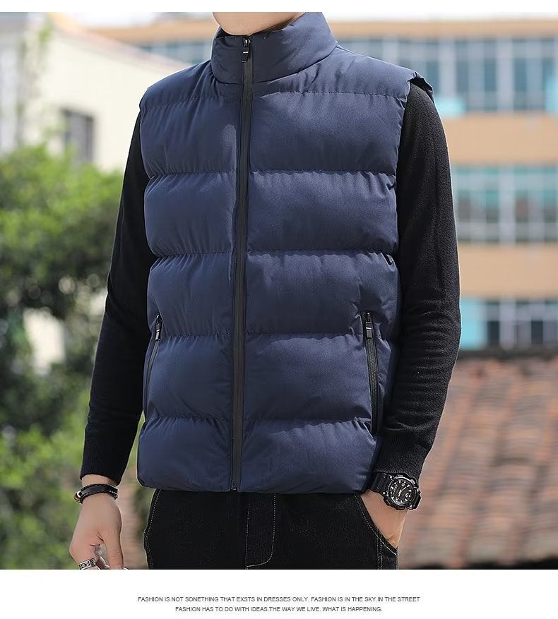 Down Cotton Men'S Vest Camouflage Winter Jacket Trendy Loose Versatile Cotton Coat Thick Warm Couple Outerwear - Image 1