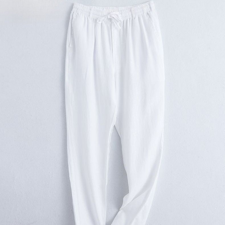 Men's Premium Linen Straight Pants - Image 3