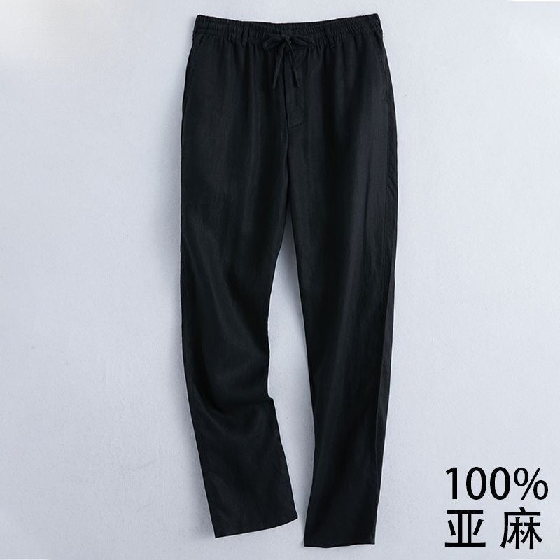 Men's Premium Linen Straight Pants - Image 5