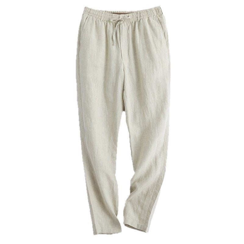 Men's Premium Linen Straight Pants - Image 4