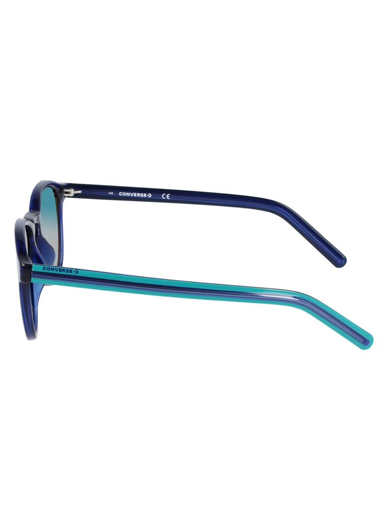 CONVERSE Kids Unisex UV Protection Round Shape  Sunglasses CV512SY CHUCK-410-4920 - Lens Size: 49 - Crystal Midnight Navy  - Image 3