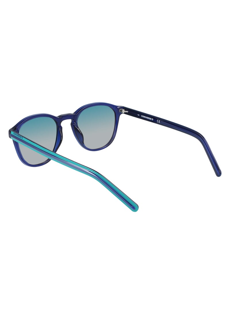CONVERSE Kids Unisex UV Protection Round Shape  Sunglasses CV512SY CHUCK-410-4920 - Lens Size: 49 - Crystal Midnight Navy  - Image 4