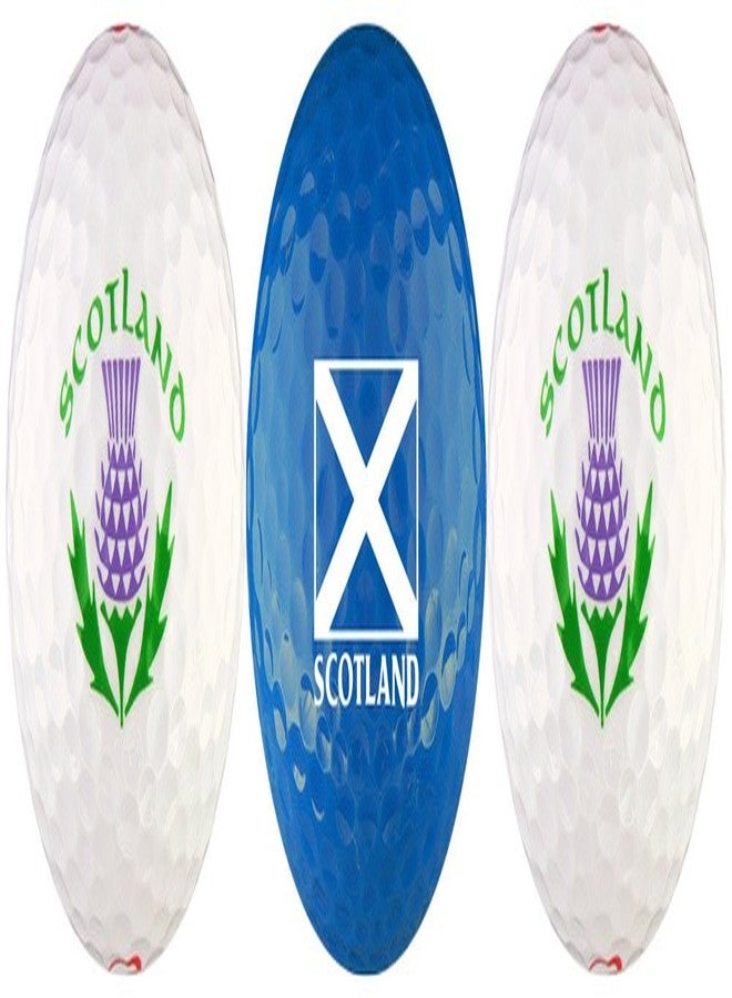 EnjoyLife Inc Scotland Flag w/Thistle Golf Ball Gift Set