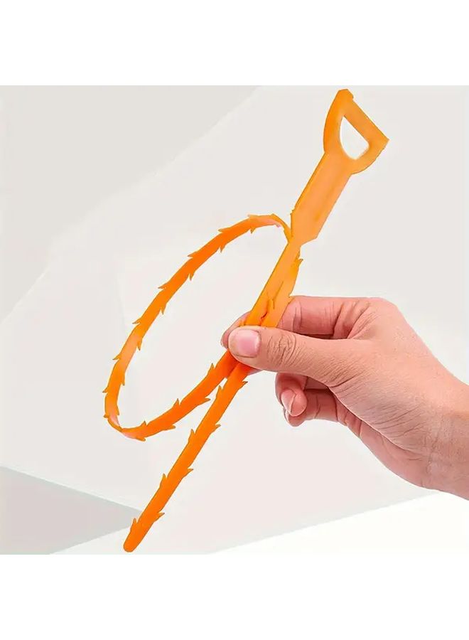 Orange Hair Clog Remover Sticks For Kitchen Bathroom And Drain Cleaning - Image 1