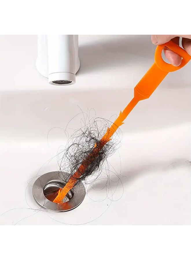 Orange Hair Clog Remover Sticks For Kitchen Bathroom And Drain Cleaning - Image 2