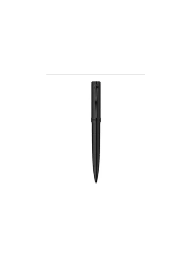 CERRUTI 1881 Carlo Pen Ion Plated Black Layered Design Lightweight & Smooth Writing