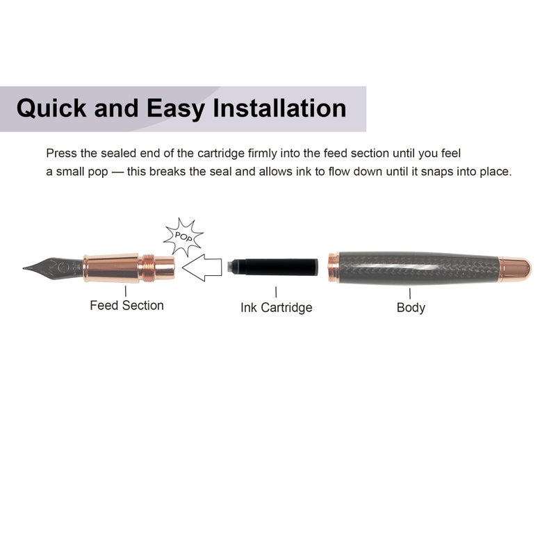 Monteverde Standard Fountain Pen Ink Cartridges, Blue (G306BU) - Image 4