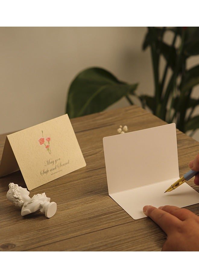 2 Packs 12 Pcs Vintage Flower Blank Folded Greeting Cards with Envelopes Sealing Stickers Assorted Card stock Note Cards for  Weddings Invitation Engagement Parties Eid Celebrations Anniversaries Birthdays All Occasions - Image 5