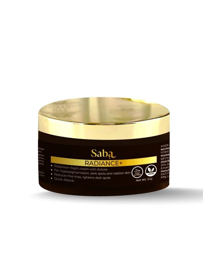 Saba Kombucha Saba Radiance+ Night Gel Cream with Niacinamide, Cocoa Extract & Actives | 50g  - Image 1