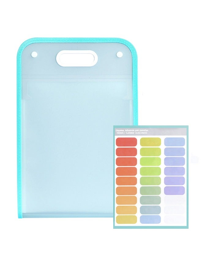 Generic Expandable File Folder, Portable Document Folder, Multi-Pocket Design, Suitable for Storing Bills and Test Papers  - Image 1