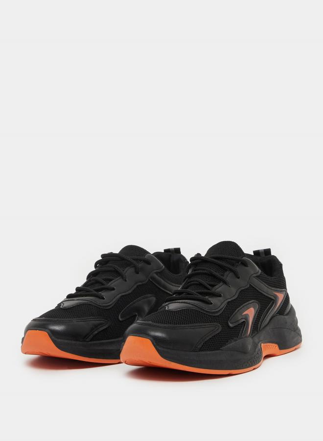 Styli Stitch Detail Chunky Sole Lace Up Sneakers - Image 2
