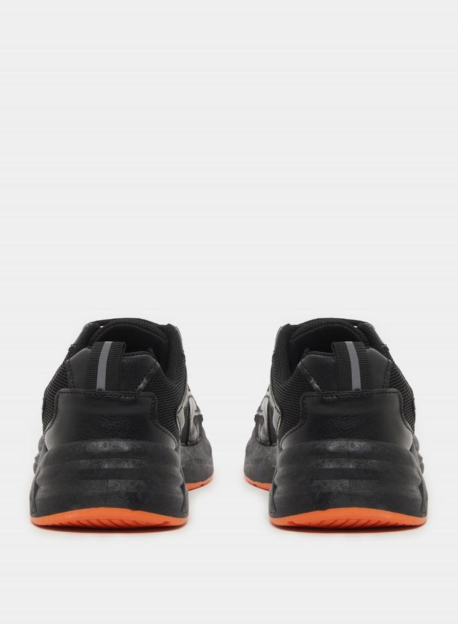 Styli Stitch Detail Chunky Sole Lace Up Sneakers - Image 4