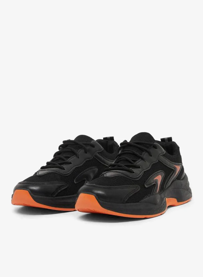 Styli Active Stitch Detail Chunky Sole Lace Up Sneakers