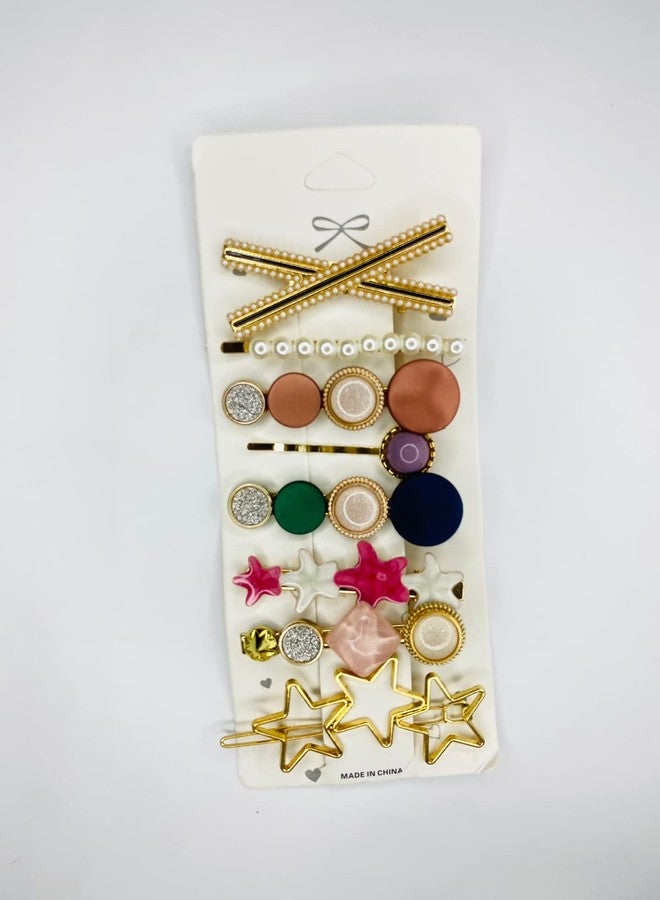 HOME13™ Stylish Korean Hair Clips Non Slip Metal Hair Clips Stylish HairPins For Women & Ladies Girls HeadWear Styling Hair Accessories(Matte Shine) - Image 3