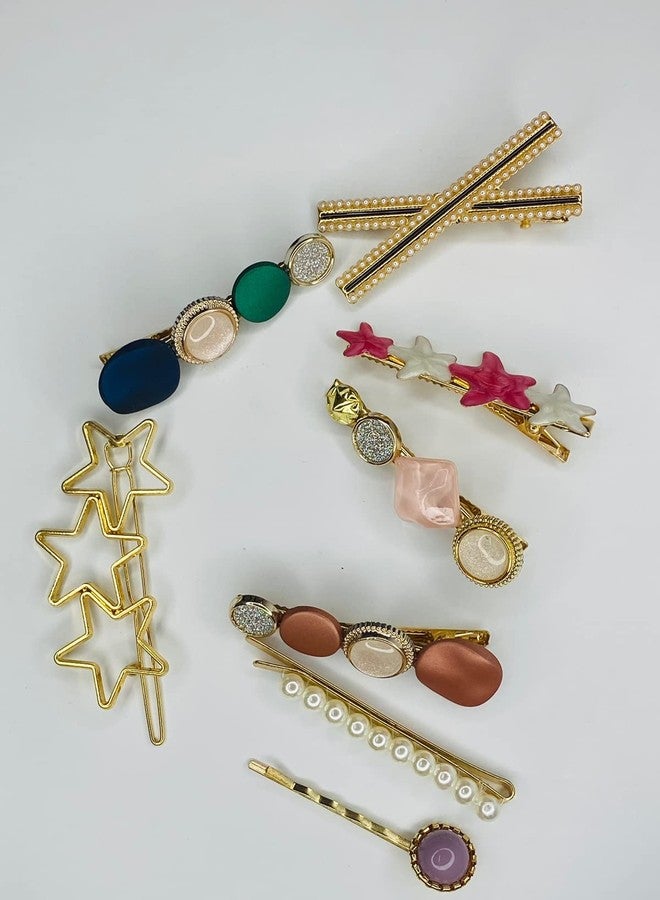 HOME13™ Stylish Korean Hair Clips Non Slip Metal Hair Clips Stylish HairPins For Women & Ladies Girls HeadWear Styling Hair Accessories(Matte Shine) - Image 4