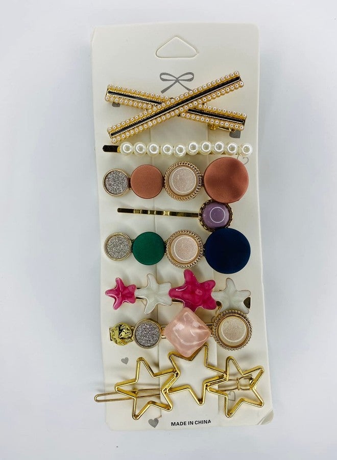 HOME13™ Stylish Korean Hair Clips Non Slip Metal Hair Clips Stylish HairPins For Women & Ladies Girls HeadWear Styling Hair Accessories(Matte Shine) - Image 2