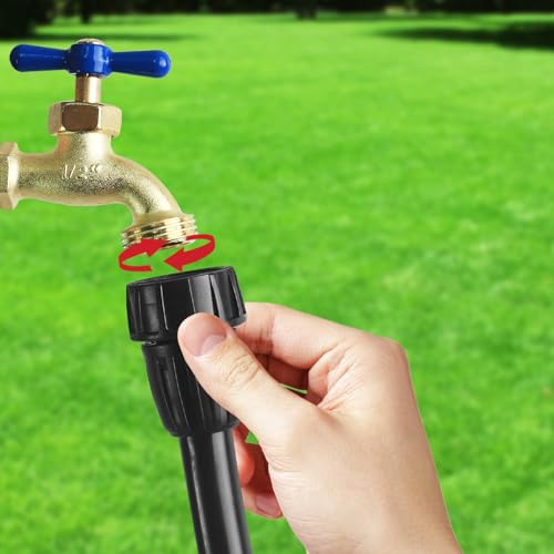 WZFLRUA Hose To 1/2 Inch Irrigation Tubing Adapter, 3 Pack Faucet Garden Hose Adapter 3/4" To 1/2" Drip Tube 3/4 Inch FHT To 1/2 Inch Drip Adapter Fittings for Garden Irrigation System - Image 5