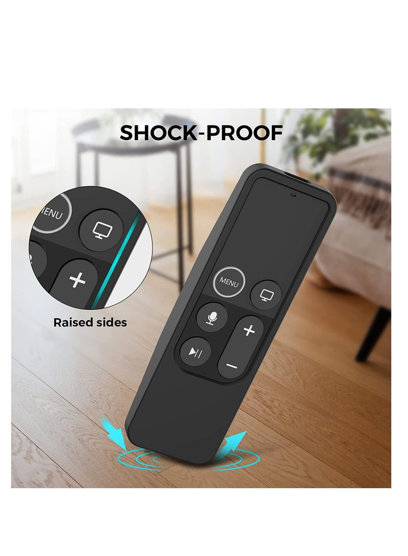 Zikra Protective Case for Apple TV Siri Remote [1st Gen] with AirTag Holder, Anti Slip Silicone Cover Compatible with for 2016 Apple TV HD and 2017 Apple TV 4K [1st Generation] - Image 2