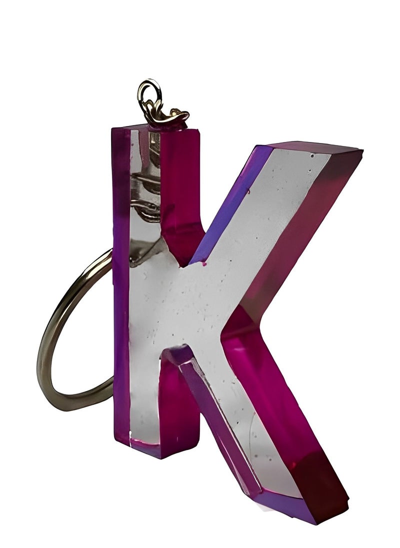 Generic Alphabet Letter Keychain- Letter (K) 