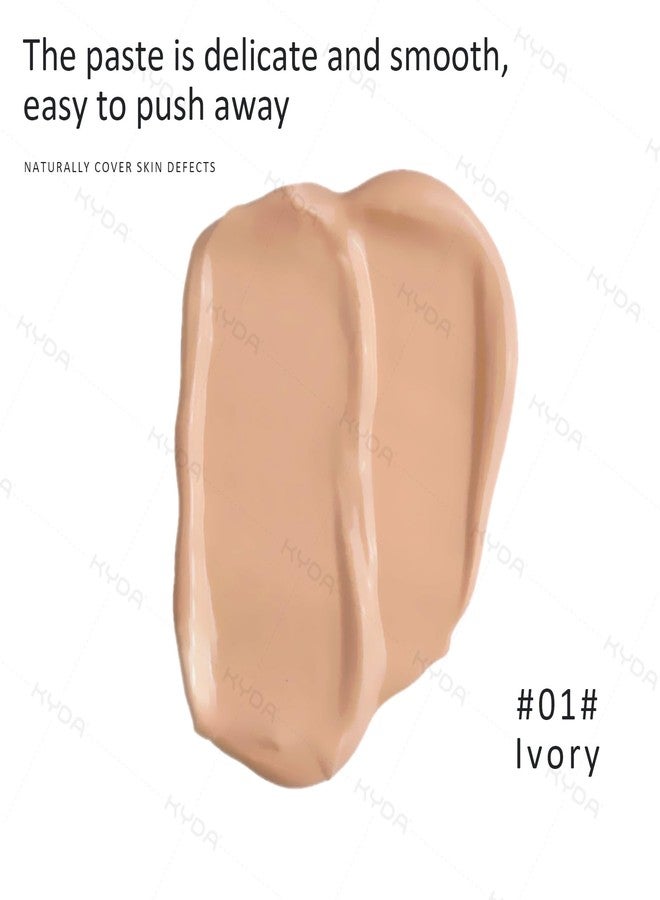 Ownest Mushroom Head Air Cushion BB Cream, Concealer Lasting Nude Makeup Moisturizing Pigment CC Liquid Foundation, Even Skin Tone Makeup Base Primer-Buff Beige - Image 2