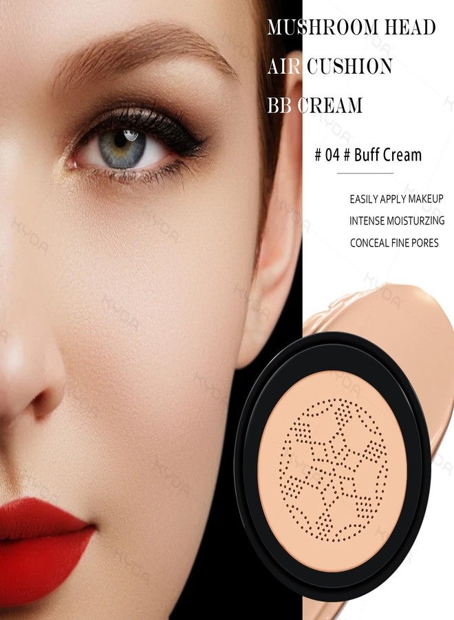 Ownest Mushroom Head Air Cushion BB Cream, Concealer Lasting Nude Makeup Moisturizing Pigment CC Liquid Foundation, Even Skin Tone Makeup Base Primer-Buff Beige - Image 3