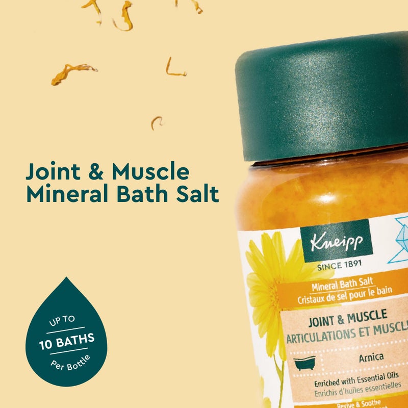 Kneipp ملح حمام معدني للمفاصل والعضلات من كنيب مع الأرنكا - rejuvenate المفاصل والعضلات - 17.6 أونصة - حتى 10 حمامات - Image 2