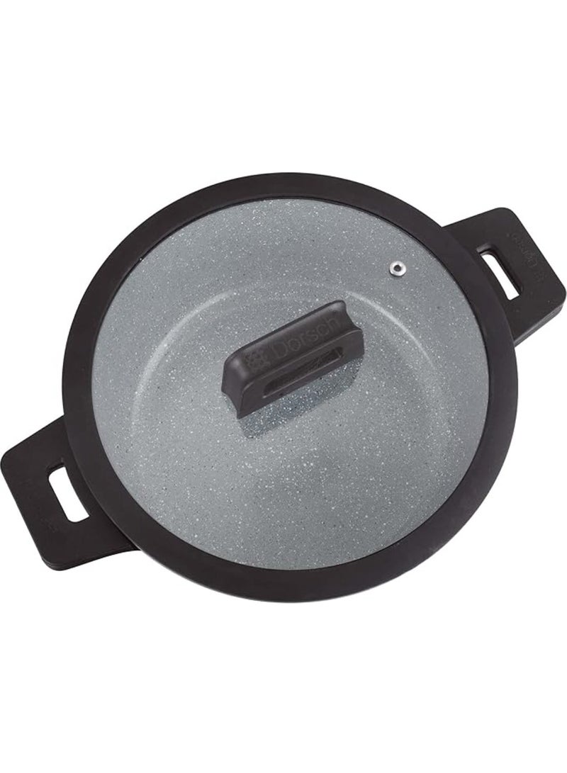 Dorsch Danish Design Die-Cast aluminium | Marble Ceramic Coated Casserole pot non-stick healthy 30cm - 8.1L - Image 2