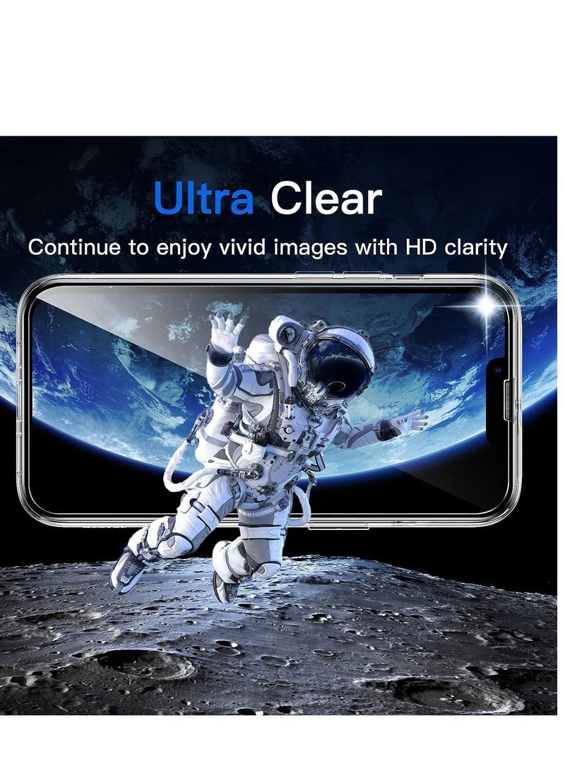 Gravity 3 in 1 Case for iPhone 14 Pro Max 6.7-Inch, with 2-Pack Screen Protector and Camera Lens Protector, Non-Yellowing Shockproof Bumper Phone Cover, Full Coverage Tempered Glass Film (Clear) - Image 5